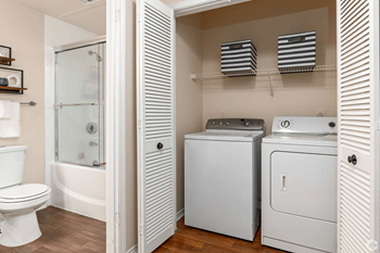 Full size washer & dryer connections
